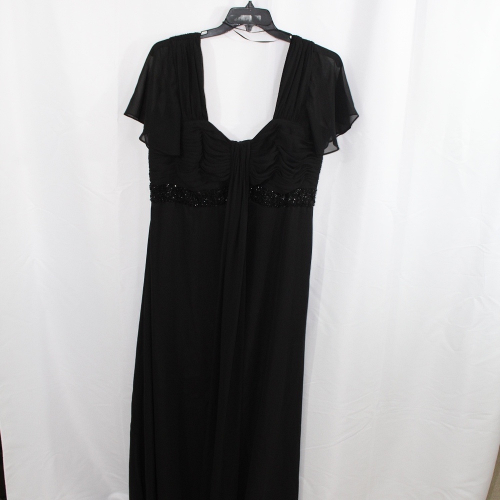 Beautiful Black Gown with black beading
